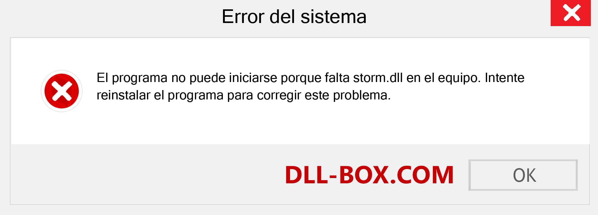 ¿Falta el archivo storm.dll ?. Descargar para Windows 7, 8, 10 - Corregir storm dll Missing Error en Windows, fotos, imágenes